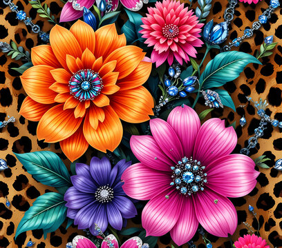 A colorful design of flowers and butterflies, 20oz tumbler wrap sublimation