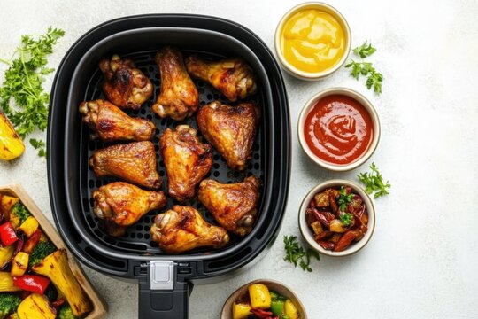 grilled wings with air fyer