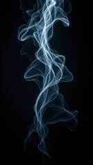 Obraz premium Smoke-like wisps emanating from an object on a dark surface, suggestive of AI effects.