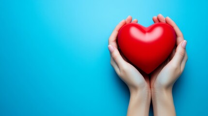 Obraz premium Together, we can promote heart health and educate about cardiovascular care.