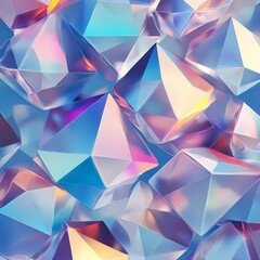 Obraz premium The image is a colorful and abstract design of blue