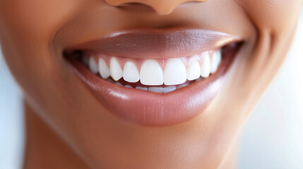 Fototapeta premium A woman with a white smile
