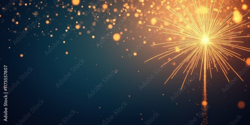 Poster abstract bokeh lights: a captivating abstract image of warm, glowing bokeh circles against a rich, n
