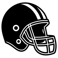 American Football Helmet Illustration
