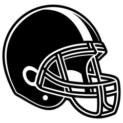 American Football Helmet Illustration