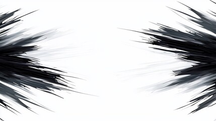 Fototapeta premium Abstract black and white brush strokes.