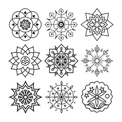 Geometric Mandala Illustration Bundle