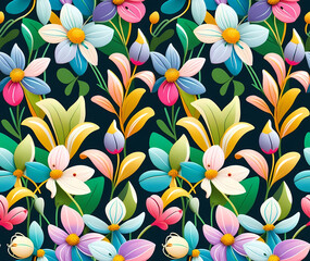 シームレスパターン, テクスチャ, グラフィックデザイン, 抽象アート, 幾何学模様, 装飾パターン, 連続背景, デジタルプリント, 装飾, モダンイラスト, ミニマリズム, 精巧なディテール, 対称性, 繰り返し, ベクターパターン, 有機的な形, テキスタイルデザイン, 現代アート, 自然なテクスチャ, 視覚美学, 工業的グラフィック, 花柄, 流れるライン, アールデコパターン, 色のコン