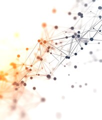 Futuristic Digital Network Connections Abstract Technology Background