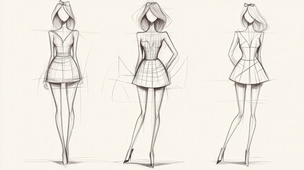 Fashion Croquis Templates for Women Design Inspiration