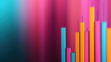 Obraz premium Financial dashboard highlighting growth stock volatility spikes, interactive display