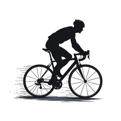 Mountain bike silhouette stock illustration, bike Lover vector graphic design, Cyclist silhouettes vector illustration