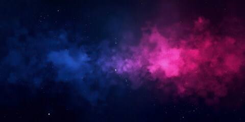Obraz premium Cosmic Nebula: Blue and Pink Stellar Clouds