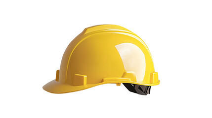 Fototapeta premium Yellow safety construction helmet isolated on white background