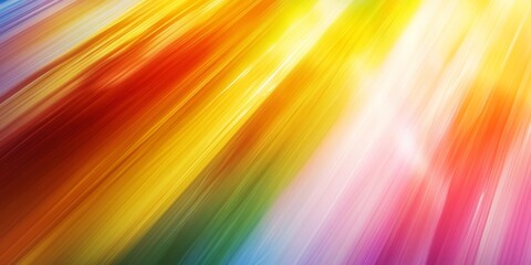 Obraz premium A bright and cheerful background filled with vibrant colors and dynamic light rays. Perfect for artistic projects, websites, or any design needing an uplifting touch.
