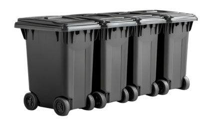 garbage bin isolated on white background 