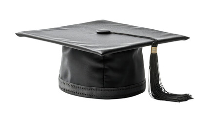 black graduation cap isolated on white background 