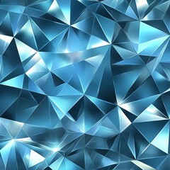 Fototapeta premium A blue and white pattern of triangles. The blue is very bright and the white is very sharp