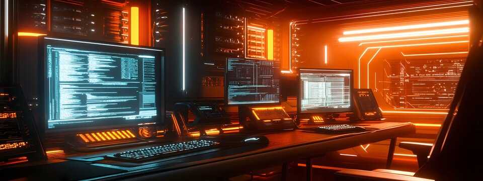 Cyberpunk Programmierer Setup