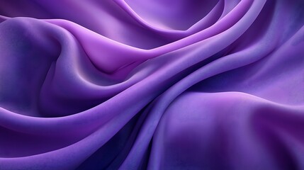 Obraz premium Purple silk fabric drapes, elegant folds, studio shot, background texture, fashion design.