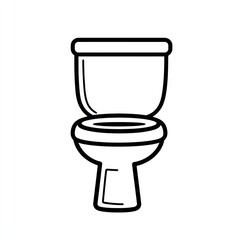 Simple Line Drawing Of A Toilet Bowl