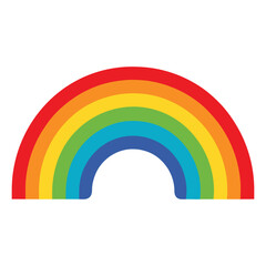 Fototapeta premium Vector illustration of a rainbow on a white background