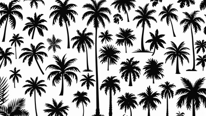 Charming Palm Tree Silhouettes with a Tropical Touch