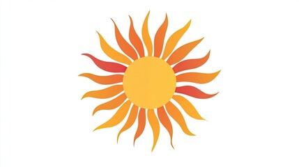 Sun icon for web design and logos 