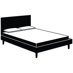 platform bed vector file