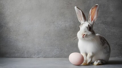 Obraz premium rabbit with easter egg