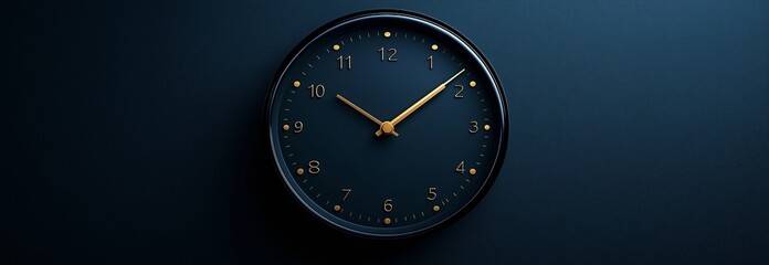 Animation of an analogue wall clock rotating through the hours