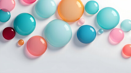 Abstract minimalist background design, colorful glass shapes to use as a backdrop, wallpaper or graphic resource