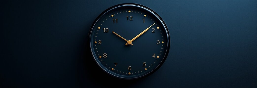 Animation of an analogue wall clock rotating through the hours