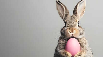 Obraz premium rabbit with easter egg