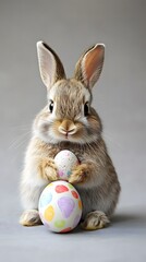 Obraz premium rabbit with easter egg