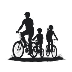 Obraz premium Mountain bike silhouette stock illustration, bike Lover vector graphic design, Cyclist silhouettes vector illustration