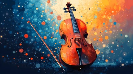 Fototapeta premium World Jazz Day International Violin Day