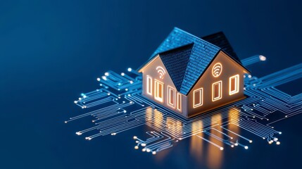 Smart Home Technology with Model House and Circuit Design Elements