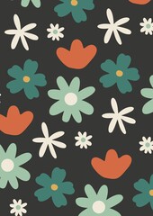 Retro Groovy Digital Paper pack, Multicolor 90s, Vintage printable paper 70s background, Instant download, Mid Century Cover, Not Seamless