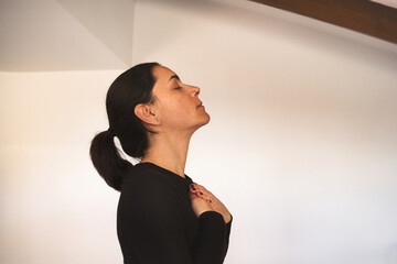 Woman Practicing Mindfulness and Self-Care