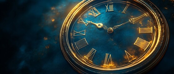 Animation of an analogue wall clock rotating through the hours