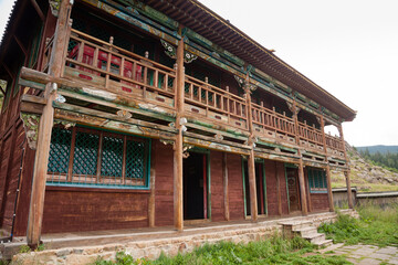 Fototapeta premium Manjusri monastery entrance view, Mongolia