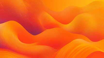 Orange waves background vector with fluid gradient shapes and futuristic design elements