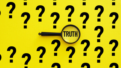 Find the hidden truth is shown using the text