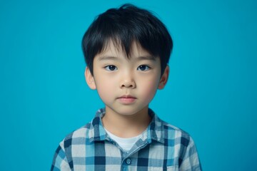 Playful Young Asian Boy Portrait