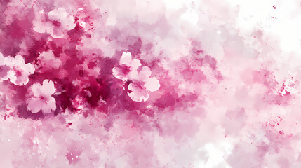 Obraz premium Pink sakura blossom watercolor isolated, generative ai. Blossom. Illustration