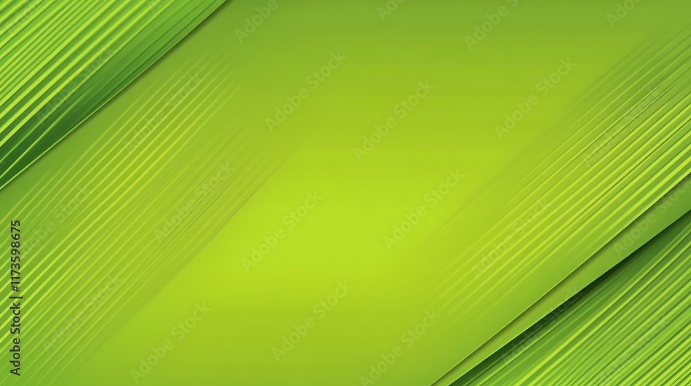 Poster abstract green diagonal lines background design