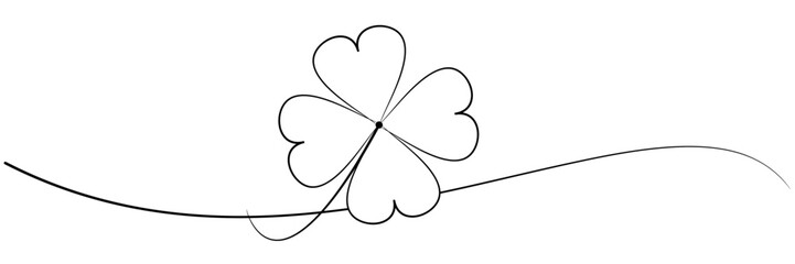 Ilustration clover 4 with a partrick day