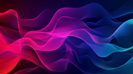 Obraz premium Trendy simple fluid color gradient abstract background with dynamic wave line effect