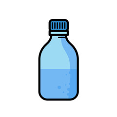 Plastic water bottle - vector illustration